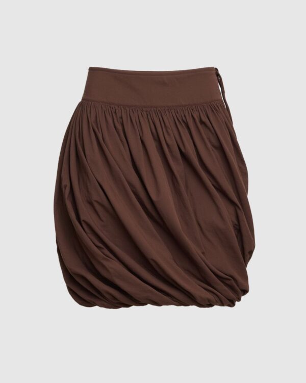 Anat Organic Cotton Twist-Bubble Skirt