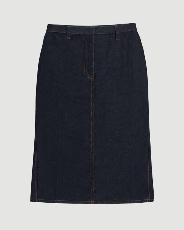 Johanna Knee-Length Denim Skirt