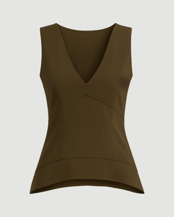 Nakitha Asymmetric-Tunic Hem Blouse
