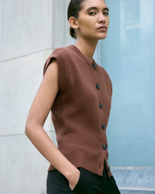 Solea Button Knit Vest