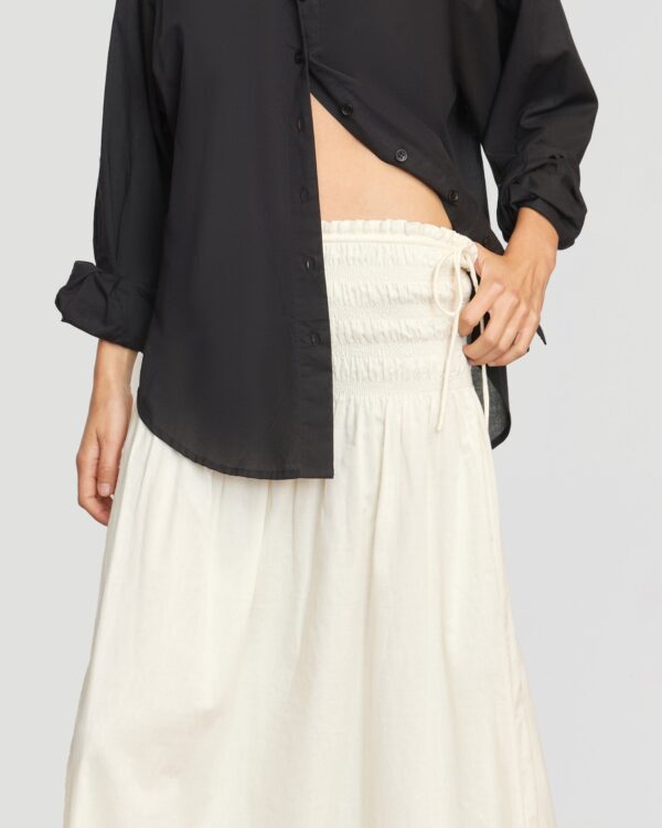 Adé Smocked-Waist Maxi Skirt