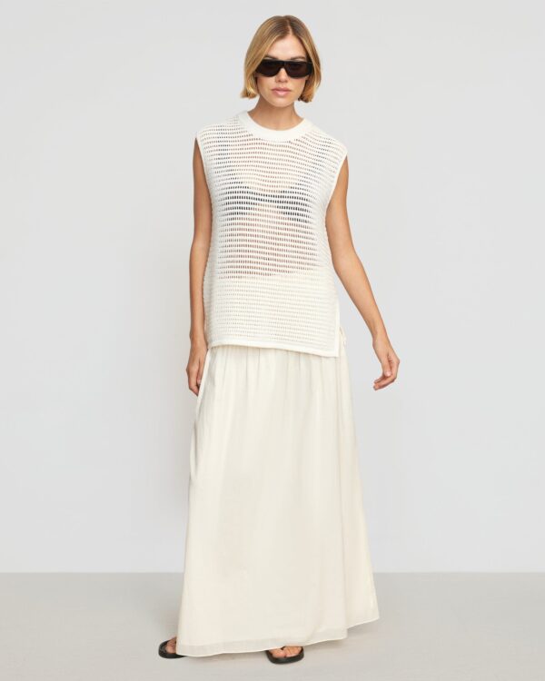 Adé Smocked-Waist Maxi Skirt