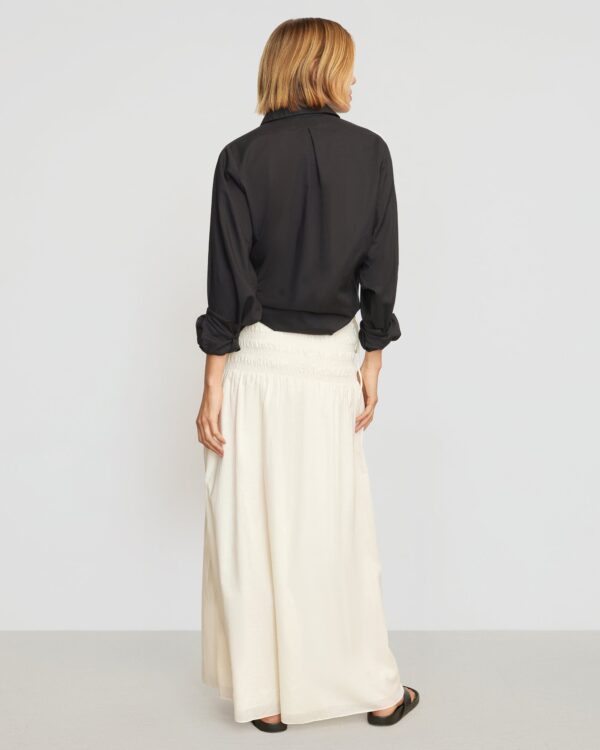 Adé Smocked-Waist Maxi Skirt