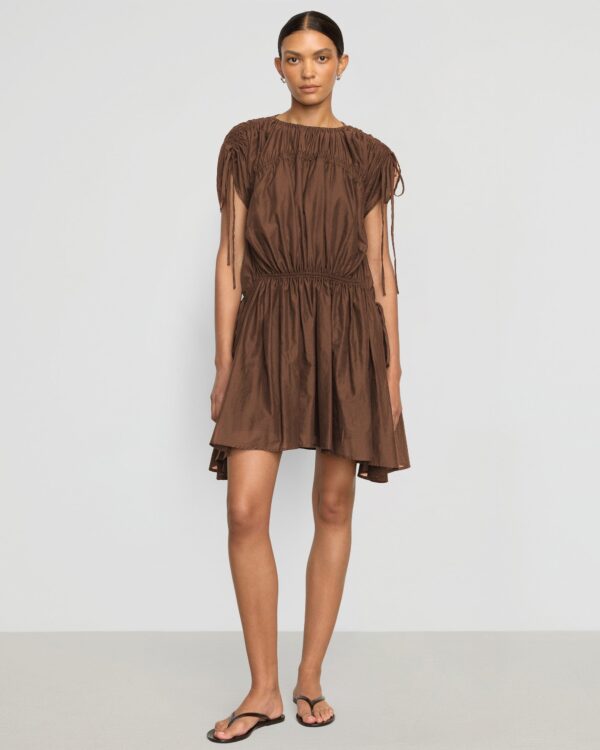 Akemi Tie-Shoulder Organic Cotton Dress