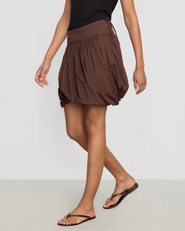 Anat Organic Cotton Twist-Bubble Skirt