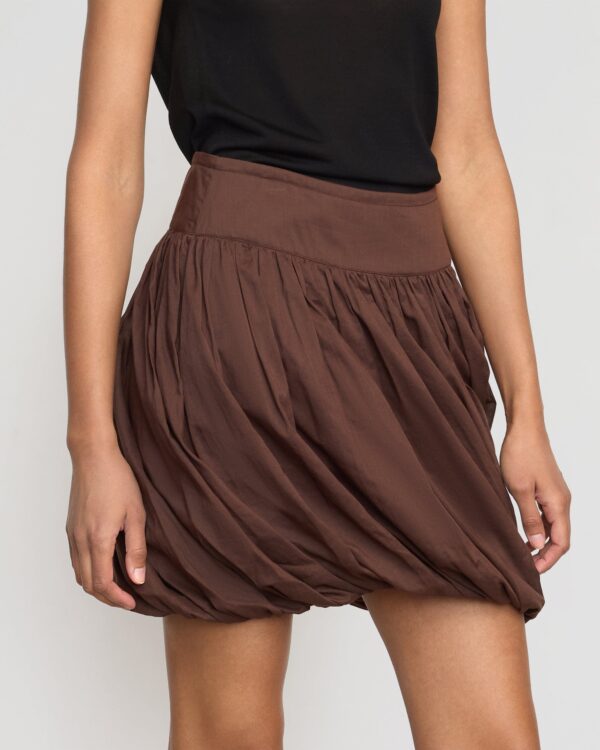 Anat Organic Cotton Twist-Bubble Skirt