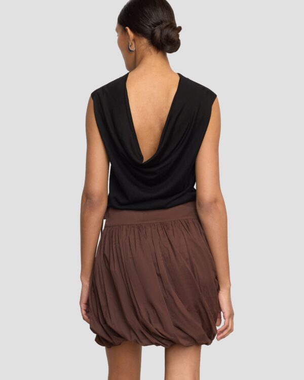 Anat Organic Cotton Twist-Bubble Skirt