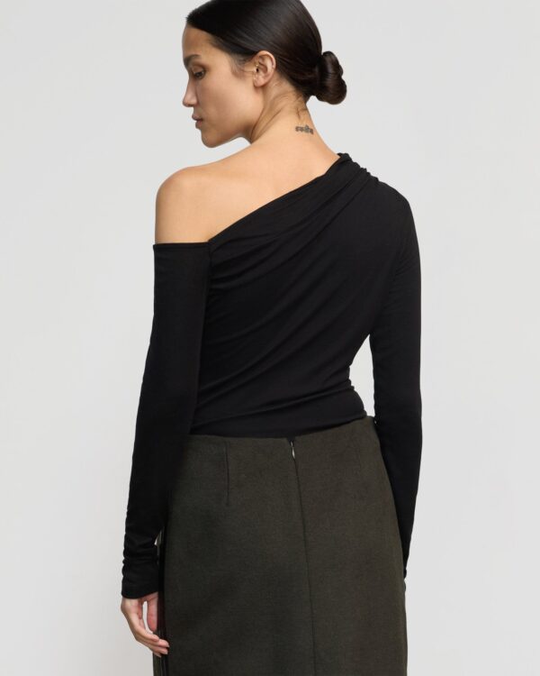 Ayra Tencel-Wool Off-Shoulder Tee