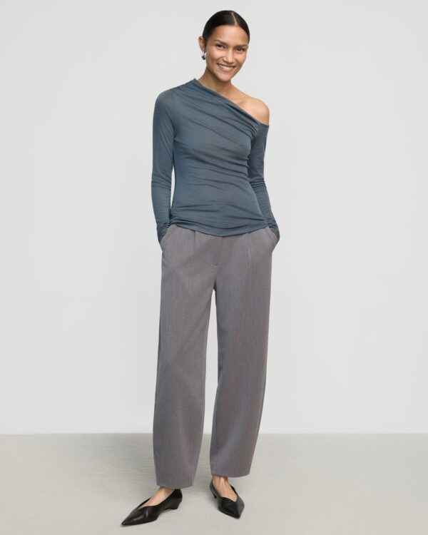 Ayra Tencel-Wool Off-Shoulder Tee