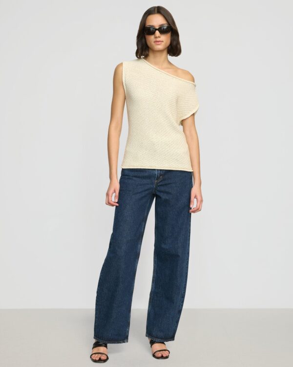 Chisa Textured Off-Shoulder Knit Top