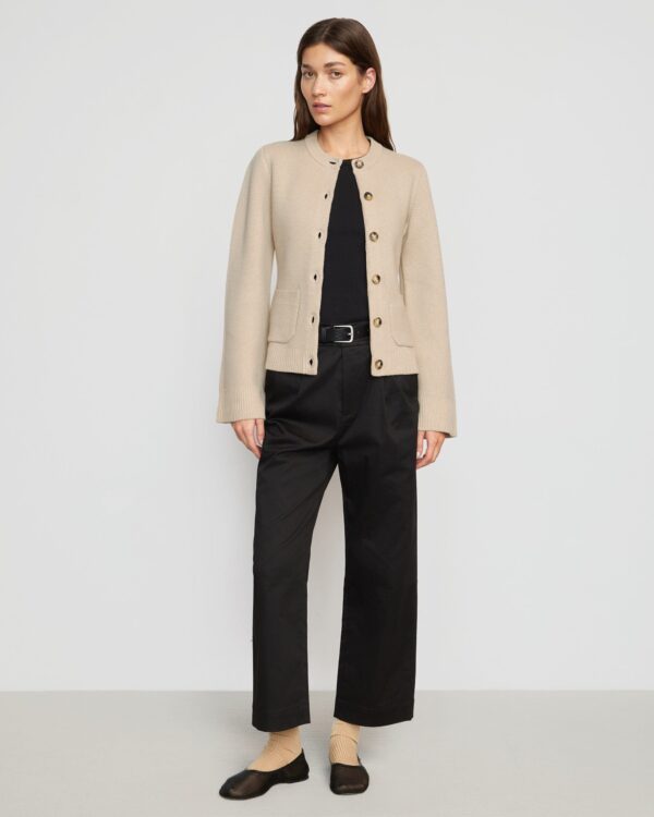 Eames Organic Cotton-Wool Button Cardigan