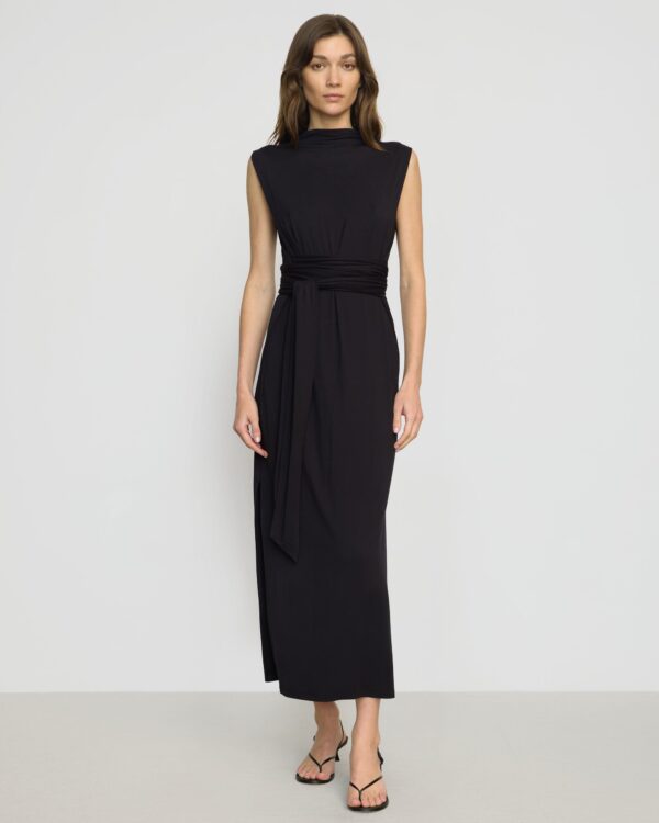 Eden Sleeveless Tie-Front Dress