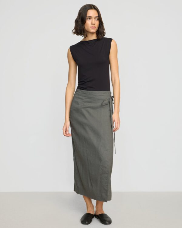 Esme Sleeveless Slit-Neck Tank