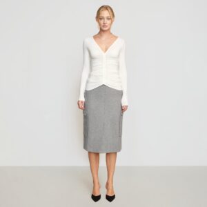 Eileen Wool-Blend Skirt