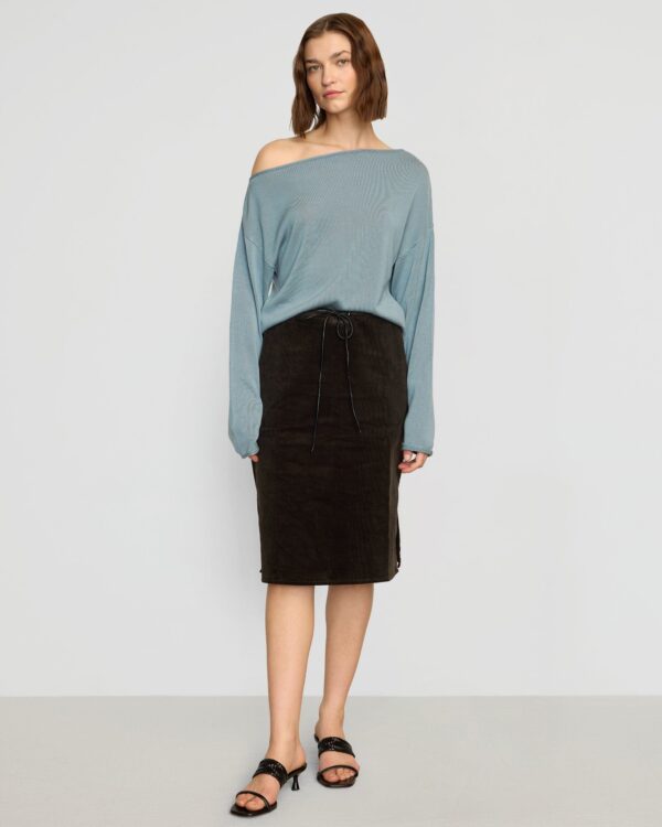 Hachi Tencel-Wool Off-Shoulder Sweater