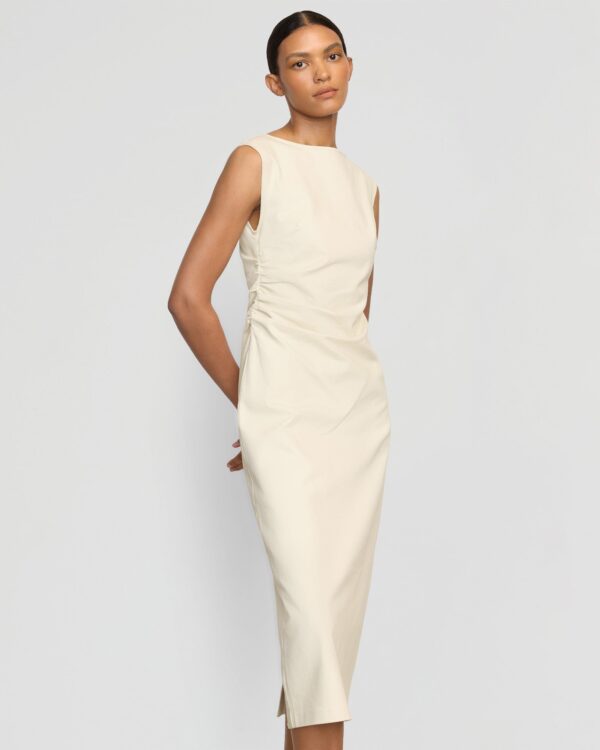 Inari Cotton Twill Boat-Neck Dress