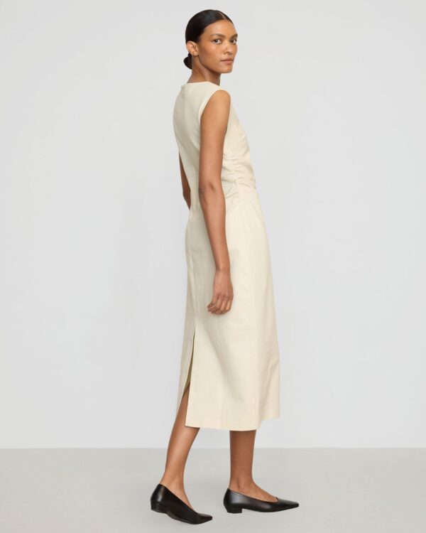 Inari Cotton Twill Boat-Neck Dress