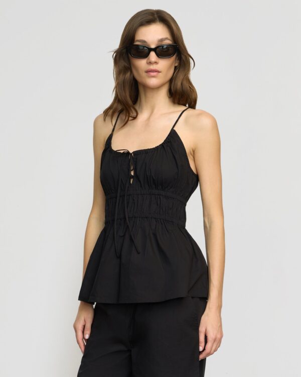 Jamila Organic Cotton Ruched Cami