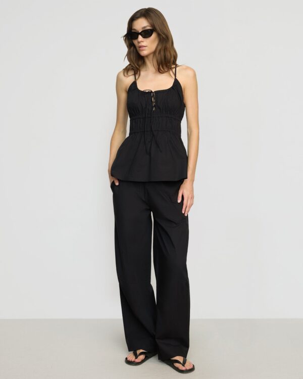 Jamila Organic Cotton Ruched Cami