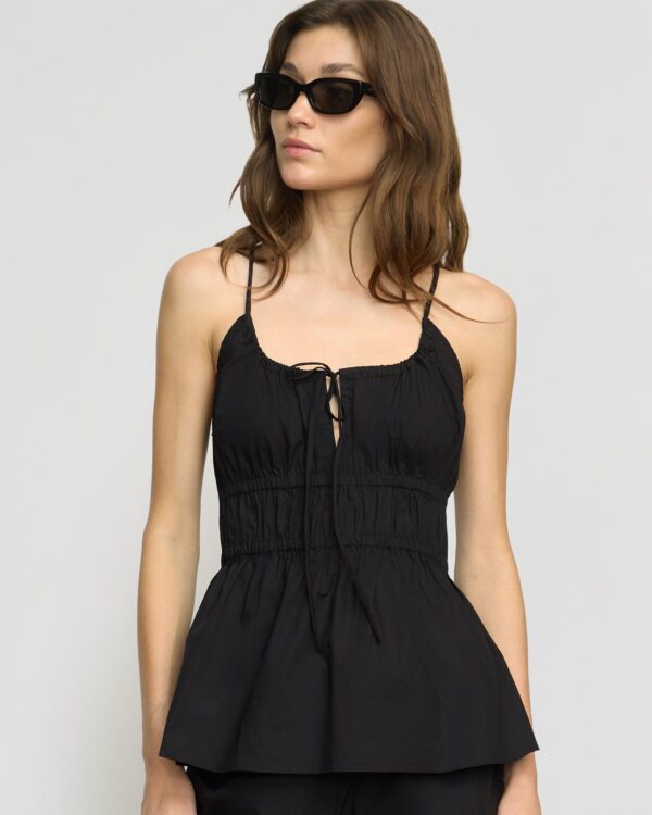 Jamila Organic Cotton Ruched Cami
