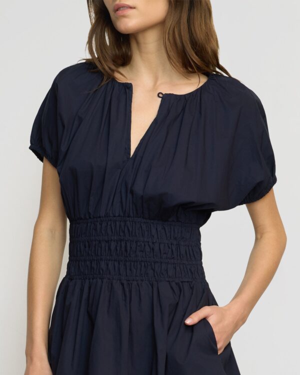 Kaci Cinched-Waist Organic Cotton Dress