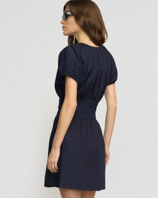 Kaci Cinched-Waist Organic Cotton Dress