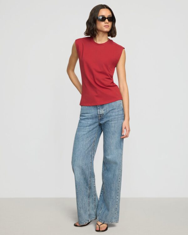 Nana Organic Cotton Structured-Shoulder Tee