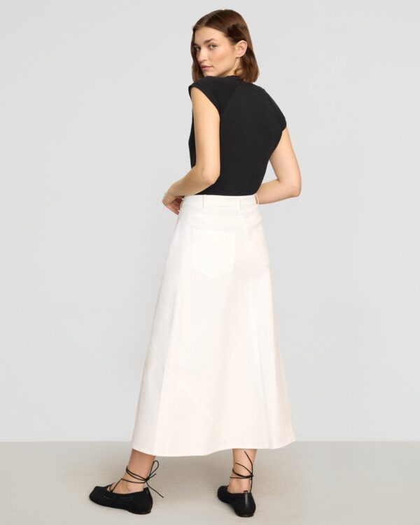 Nava Cotton Twill Flared Skirt