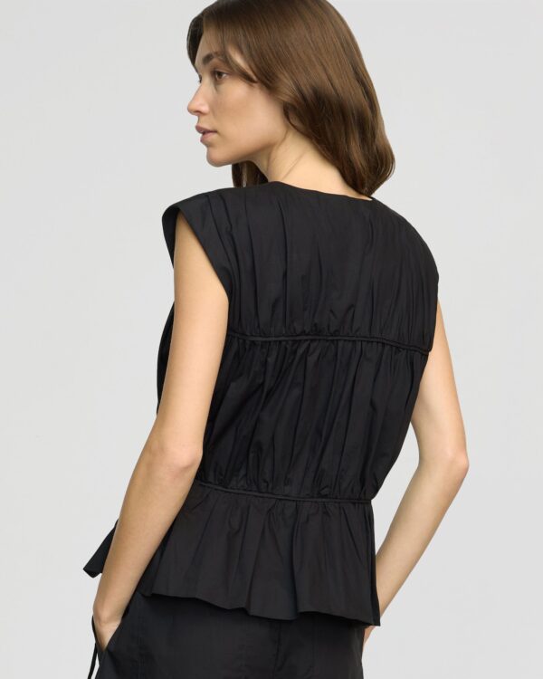 Neha Tie-Front Organic Cotton Blouse