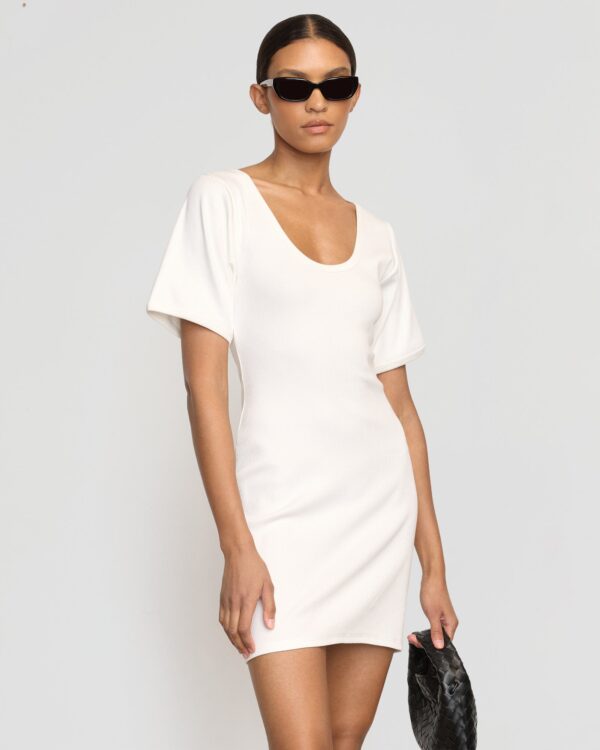 Rae Sculpted Scoop-Neck Mini Dress