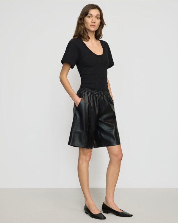 Renee Sculpted Scoop-Neck Tee