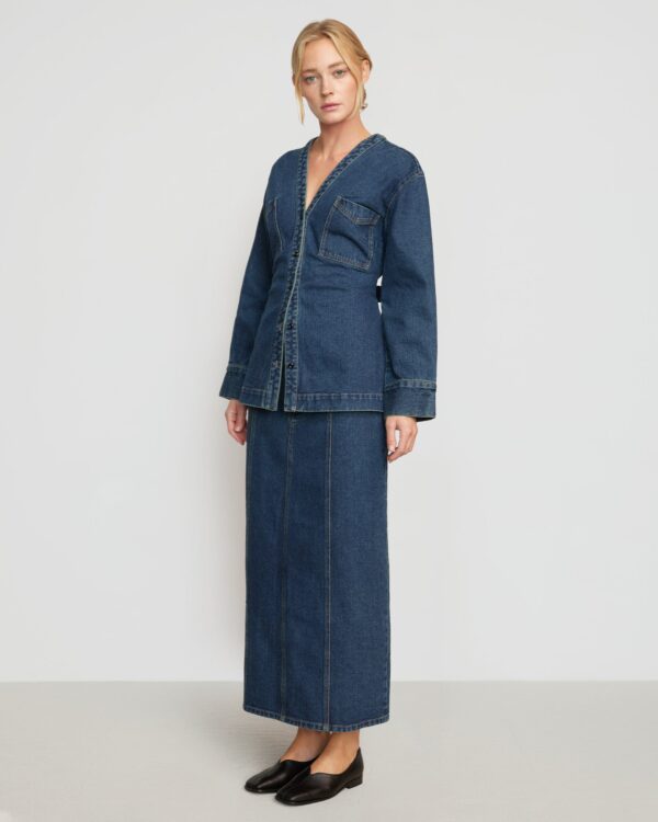 Riley Denim Maxi Skirt