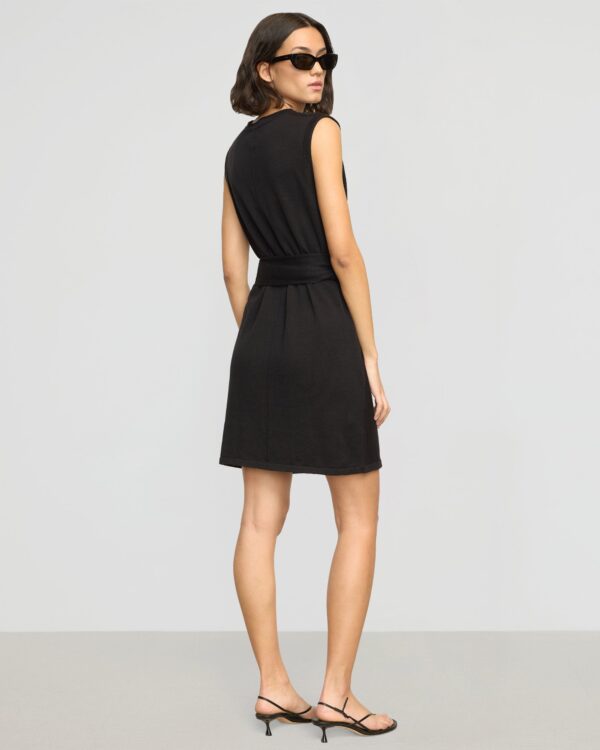 Rini Linen-Cotton Tie-Front Mini Dress