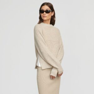 Roya Marled Boyfriend Sweater
