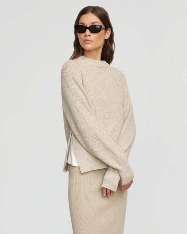 Roya Marled Boyfriend Sweater