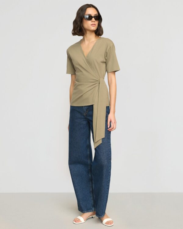 Sena Organic Cotton Wrap Tee