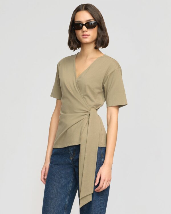 Sena Organic Cotton Wrap Tee