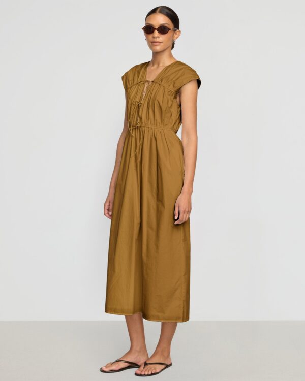 Shreya Tie-Front Organic Cotton Dress
