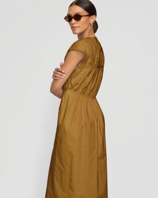 Shreya Tie-Front Organic Cotton Dress