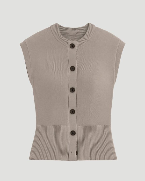 Solea Button Knit Vest