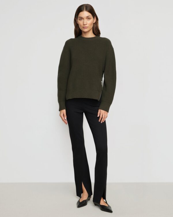 Tate Organic Cotton Side-Zip Sweater
