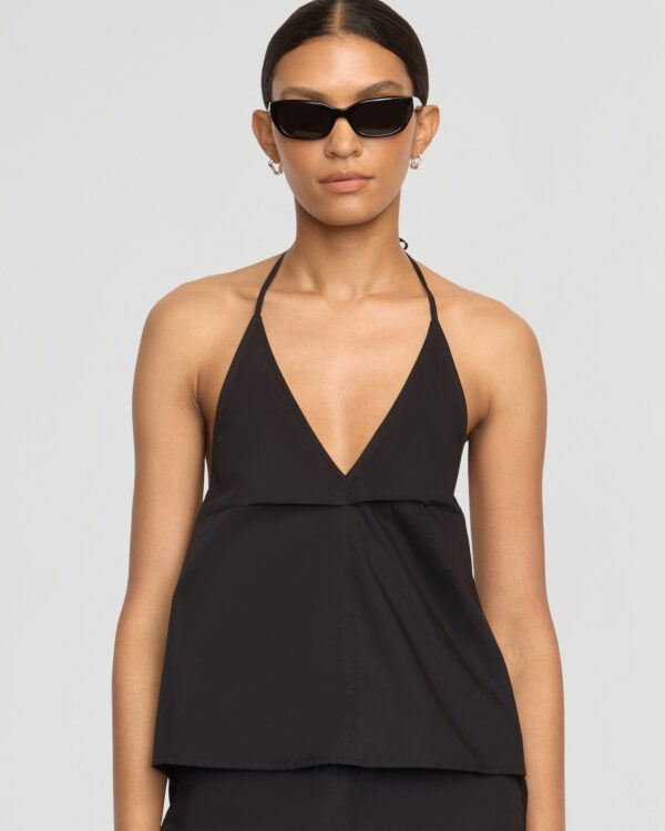 Vesna Organic Cotton V-Neck Halter Top