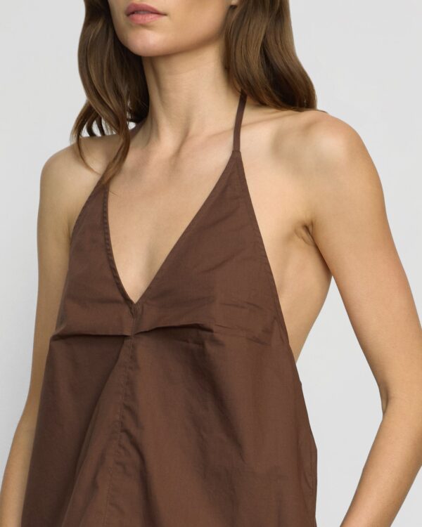 Vesna Organic Cotton Halter V-Neck Top