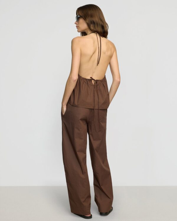 Vesna Organic Cotton Halter V-Neck Top